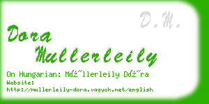 dora mullerleily business card